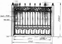 Каслинский литье - Оргаждения заборные  Ограждение заборное ОЗ-05 - border=