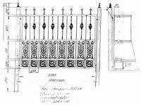 Каслинский литье - Оргаждения заборные  Ограждение заборное 03-10 - border=